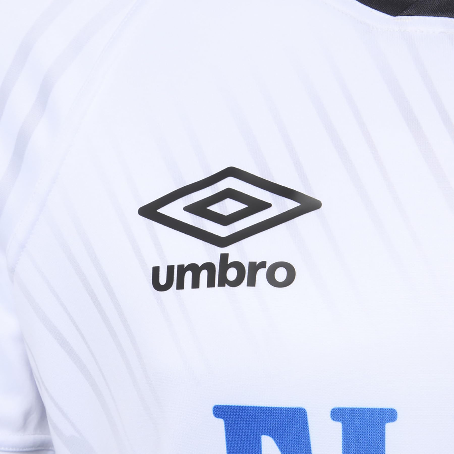 Umbro Men's Rugby Jersey, White/Black/Blue-Home