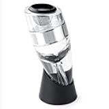 Wine Aerator Pourer and Decanter with Unique Aeration Device Quickly Enhances Wine Flavors with Smoother Finish,Best Gifts for Wine Lovers and Sommeliers.(Silvery)