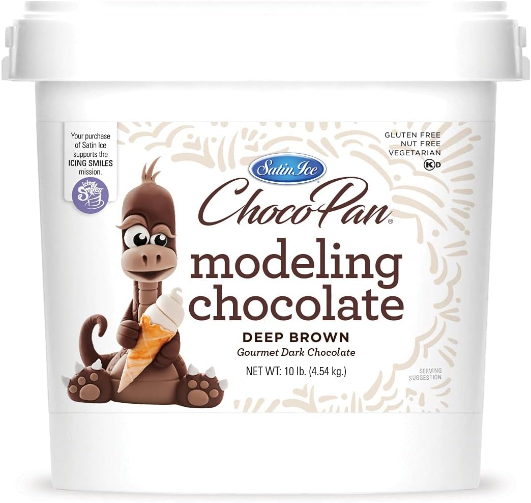 Satin Ice ChocoPan Deep Brown Modeling Chocolate, 10 Pounds