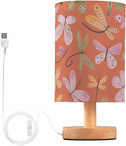 Miniatura 2 de Bedside Lamp Modern Lamps Soft Light Safari Butterflies Dragonflies Lamp for Desk Classroom