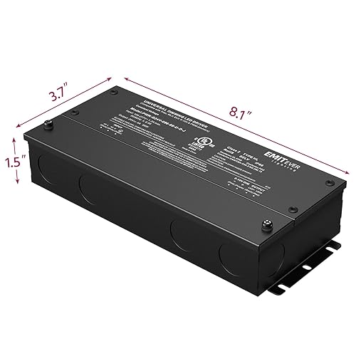 Miniatura 3 de EMITEVER Controlador LED regulable de 96 W, fuente de alimentación regulable de 24 V, transformador de CA a CC para luz LED, atenuación 5 en 1