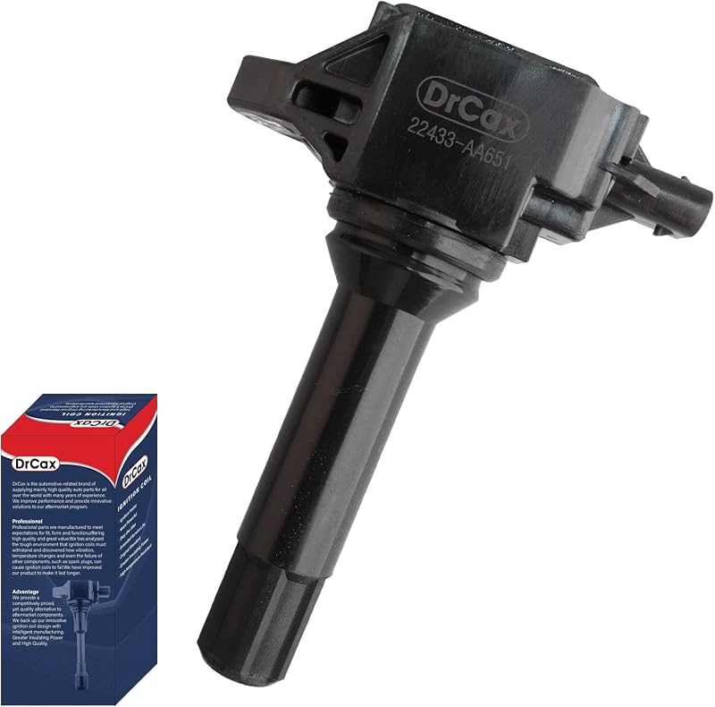 Bobina de ignição DrCax UF724 22433AA651 para Scion FR-S, Subaru BRZ, Forester, Impreza, Legacy, Outback e XV Crosstrek – 1 unidade