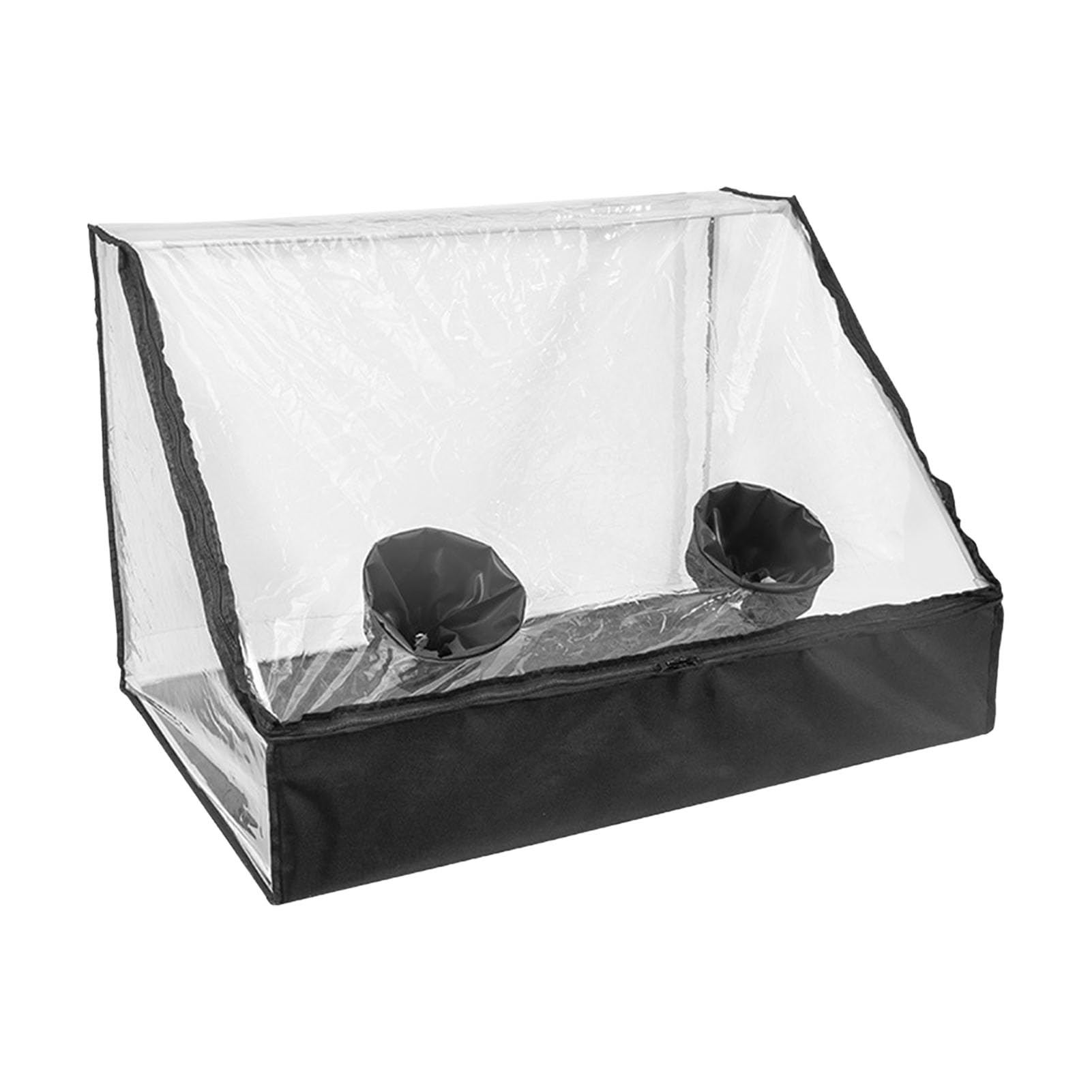 Still Air Box, Foldable Transparent Mushroom Grow Box Laminar Flow Hood Fume Hood with Window for Spores Horticulture Supplies