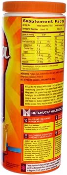 Metamucil Smth PWD Orng Sug/FR 72