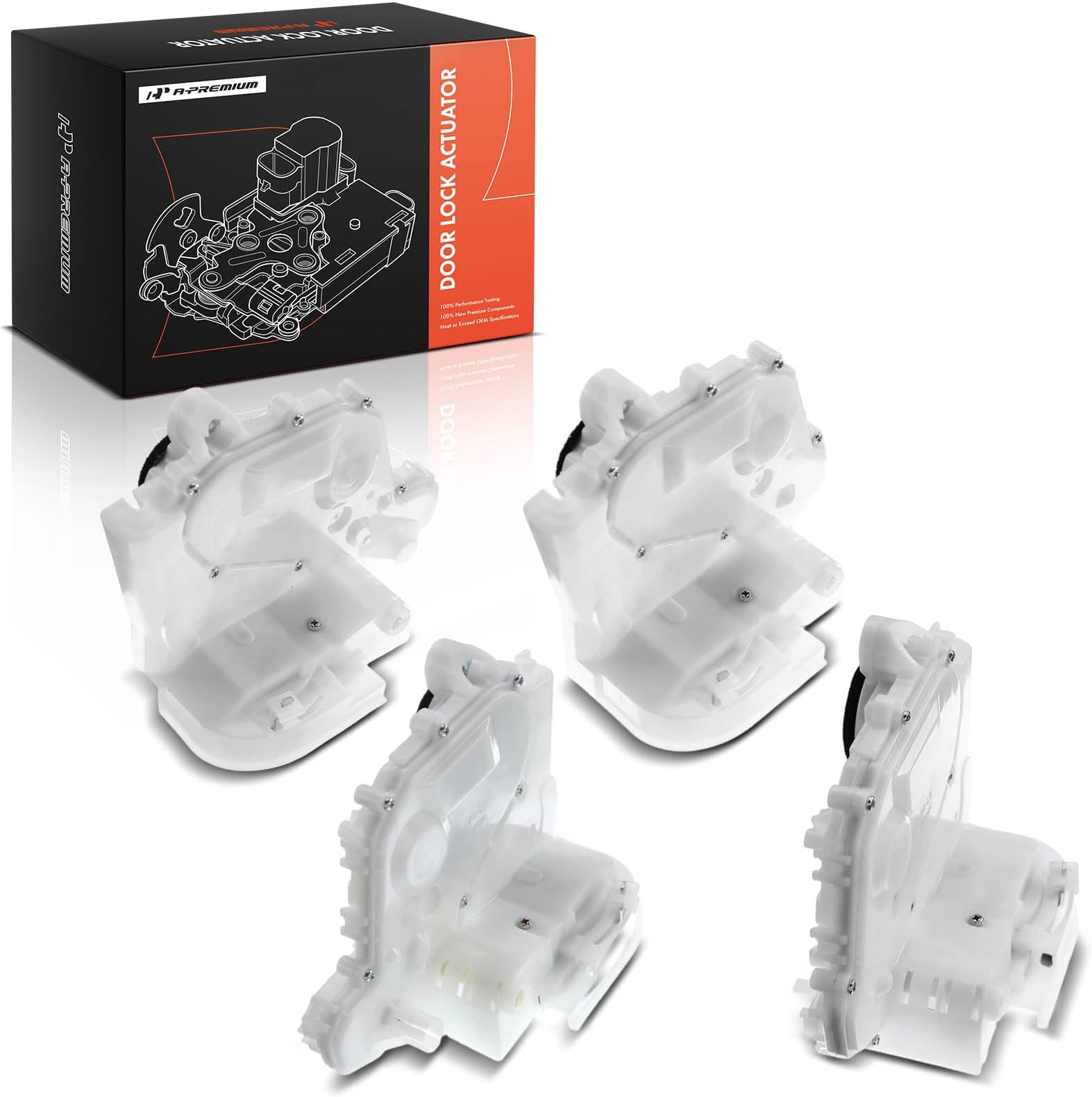 A-Premium Door Lock Actuator Replacement for Honda CR-V 2007-2011 Front and Rear 4-PC Set