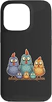 Vista 10 de Chicken: My Cluck Crew, Three Big Hens + Four Tiny Chicks Case for iPhone XR