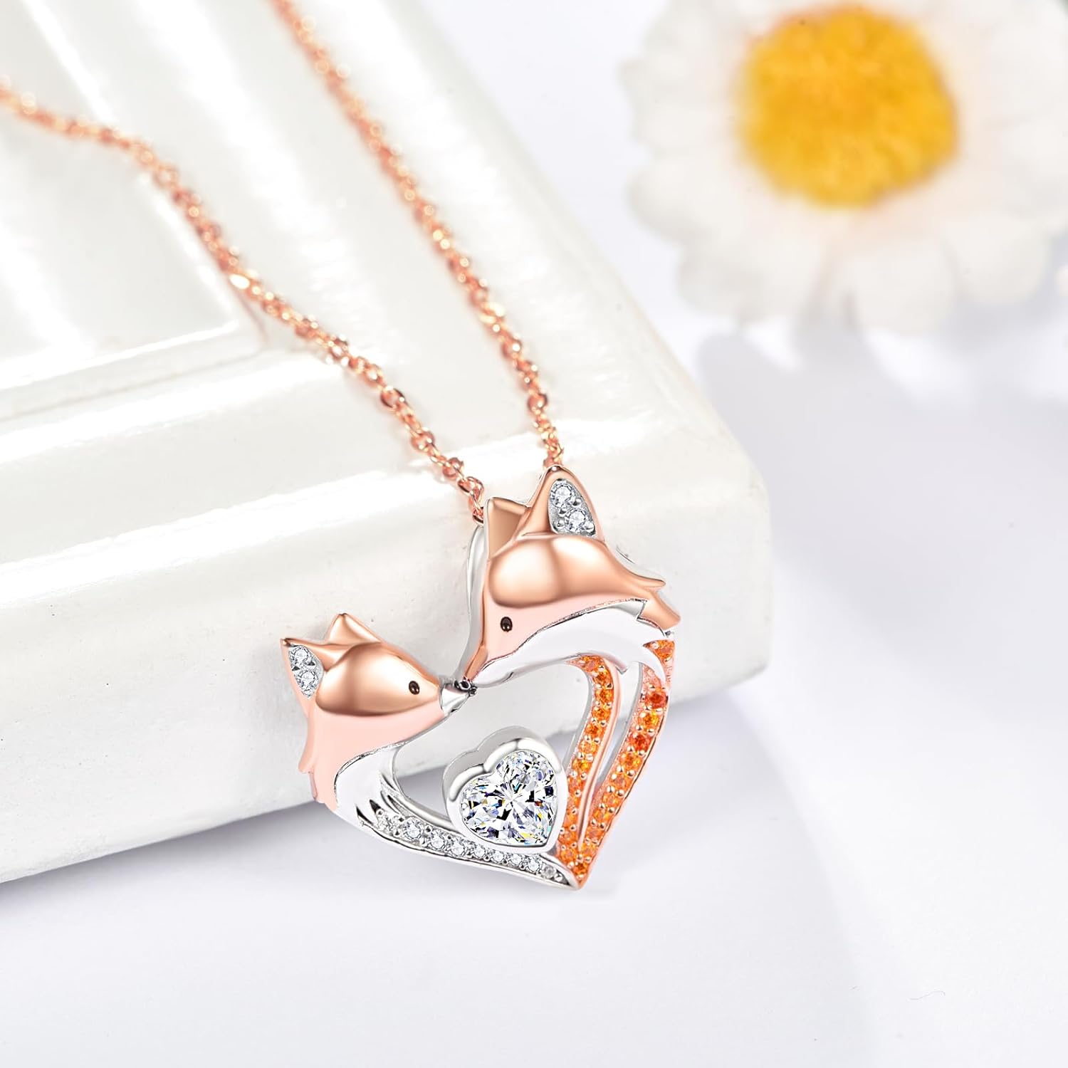 Dreamboat Animal Necklace for Women Mother Necklace Sterling Silver Family Animal Mother Day Jewelry for Mom - Image 3