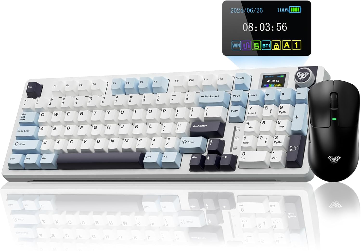 AULA Wireless Keyboard and Mouse Combo, S98 Pro Mechanical Keyboard SC680 Wireless Mouse