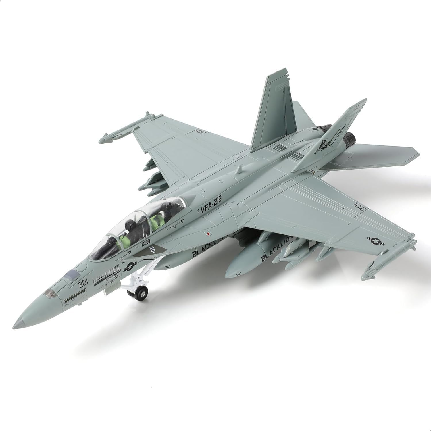 SEBUNAS Escala 1/100 F/A-18 Super Hornet Fighter Jet Model US Navy