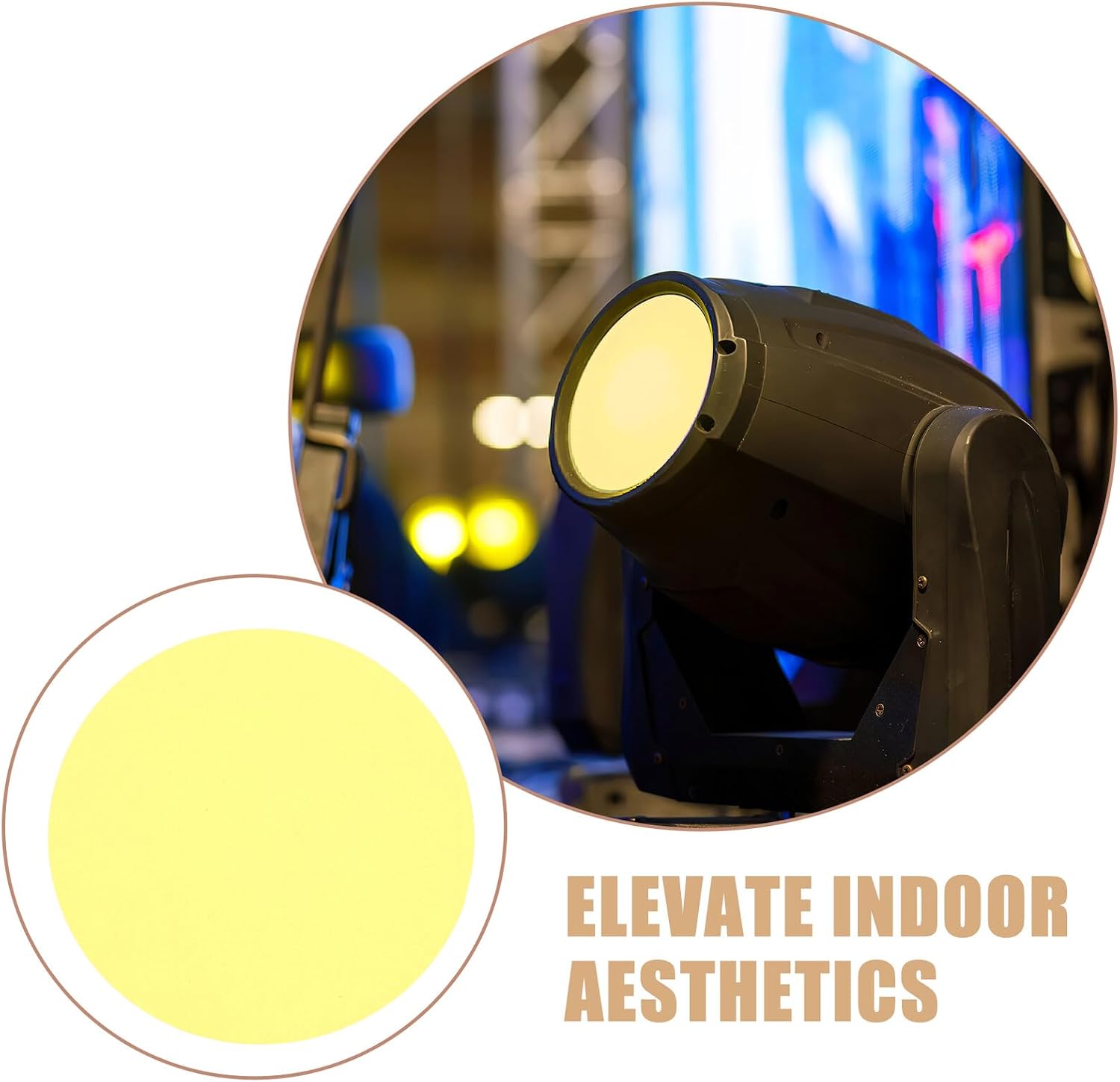 30pcs Photographic Lighting Gel Filters for LED Studio Lights, 6.6cm Adhesive Correction Gel Sheets, Warm Light Color Filters for Professional Photography and Video Lighting