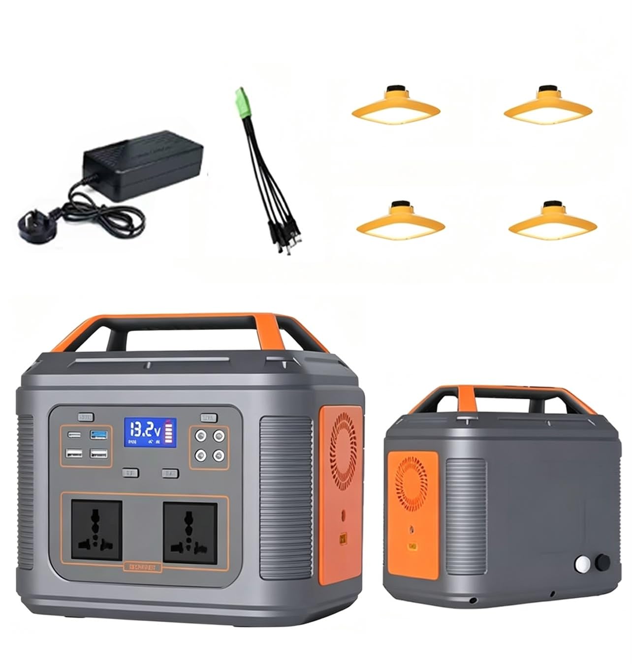 150W Portable Power Station, LiFePO4 Battery, Mobile Lithium Battery, Solar Power Generator, Emergency Outdoor Power Backup, 240V, 150W, AC Outlet, USB-C Output, Fast Charging, for RVs, Outdoor