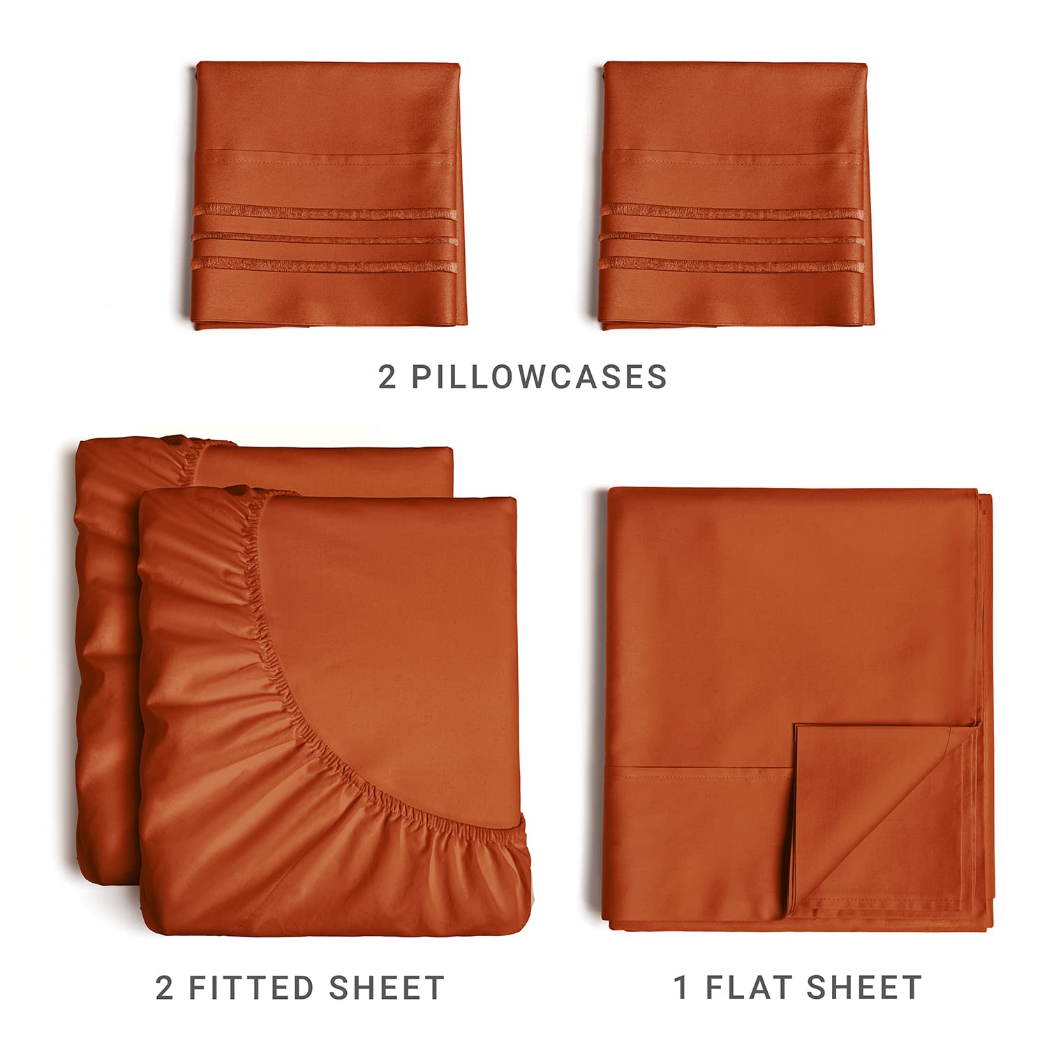 100% Egyptian Cotton 800 Thread Count Luxury Split King Sheets Sets for Adjustable Bed 5 Piece Split King Size Sheet Set, 15