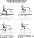 Moustache Bar Stools Set of 2,Wood Swivel Counter Stools with Backrest | Backrest, Foot Ring, For Kitchen Home Bar Counter Coffee Shop