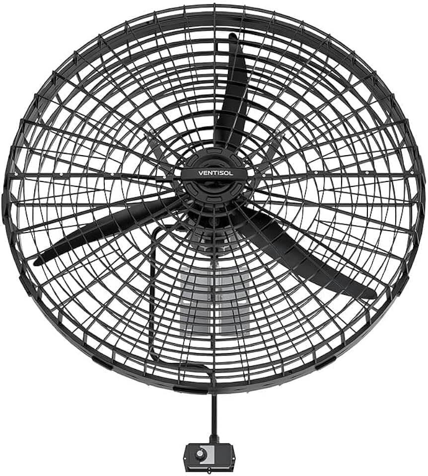 Ventisol Ventilador de parede 1 metro preto industrial 220v-GP VP1 M2GP