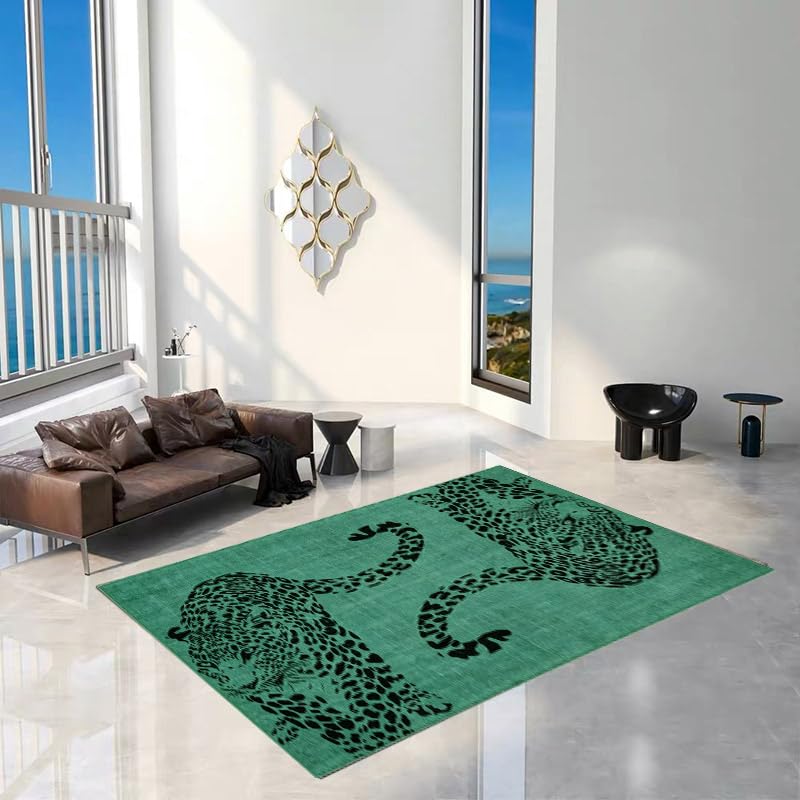 Alfombra de dormitorio de leopardo para decoraci&oacute;n de suelo