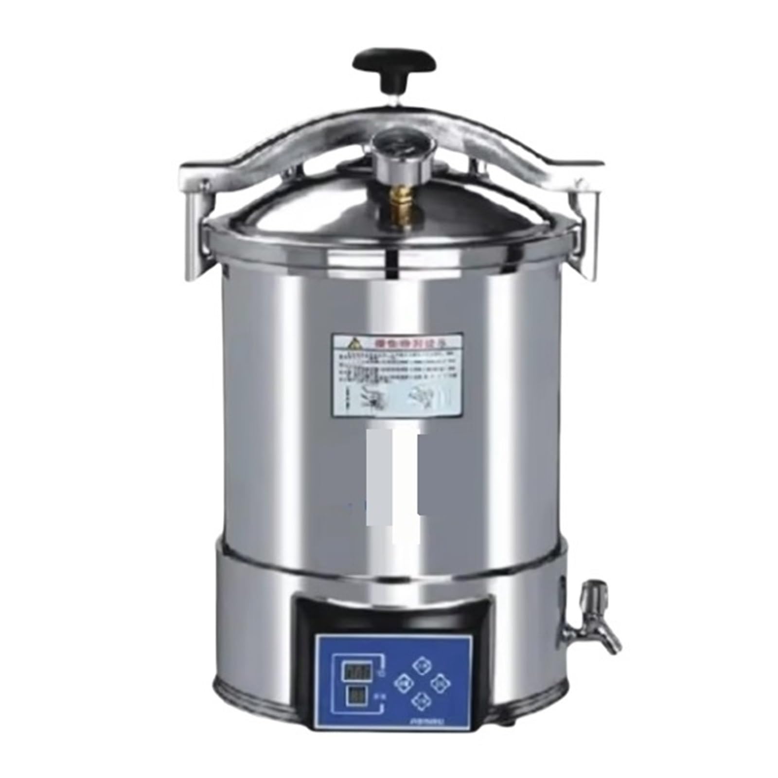 Esterilizador de vapor de alta temperatura para laboratorio (24 L) - Autoclave portátil con pantalla LED, eficiente y rápido.