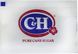 C&H Pure Cane NON-GMO Granulated Sugar, 0.10 Ounce (2.83 Gram) Packets - Pack of 1000