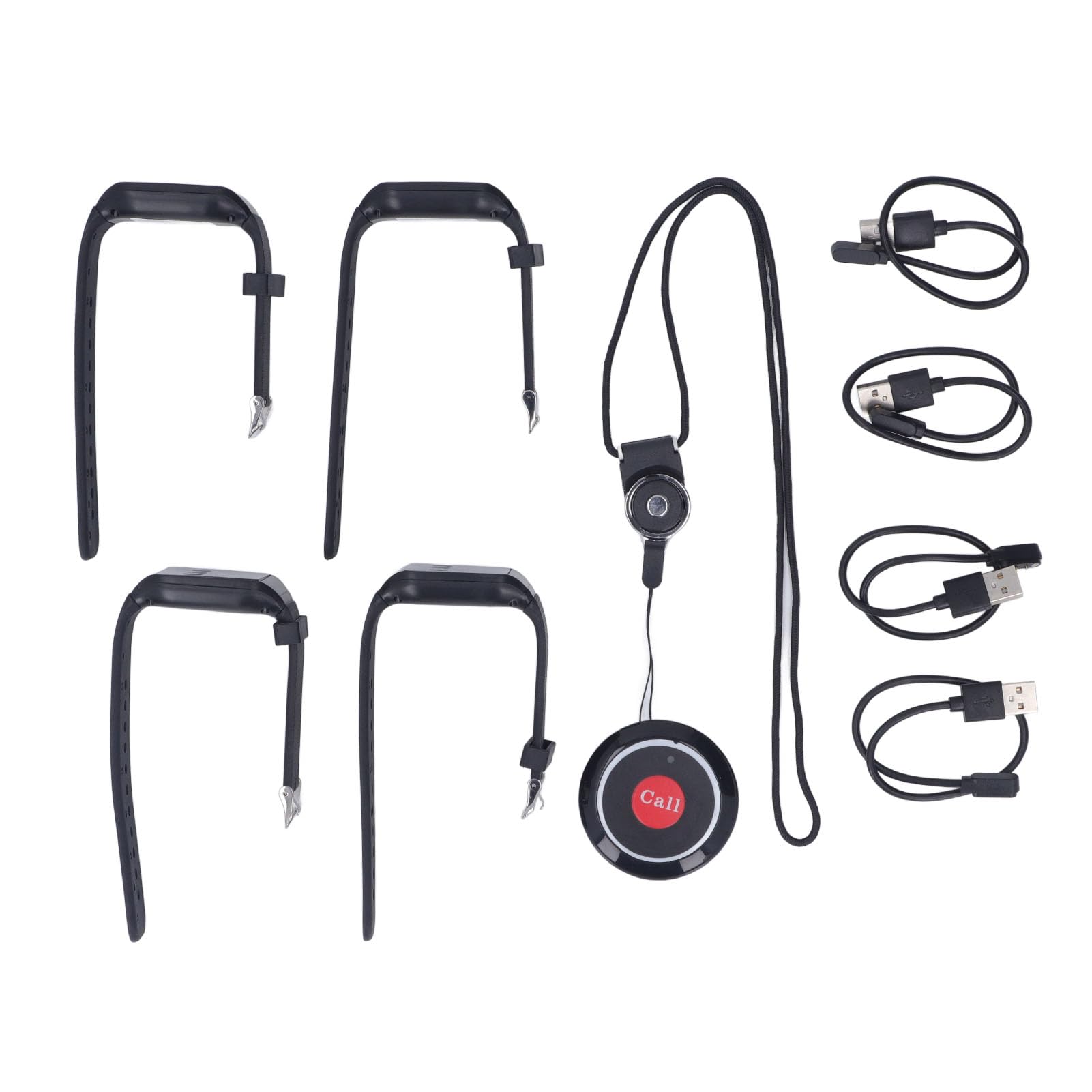 Cercapersone Wireless per Operatori Sanitari, Pulsante di Chiamata di Allarme per Infermieri Anziani per Monitoraggio Anziani/anziani con 1 Pulsante Antipanico per