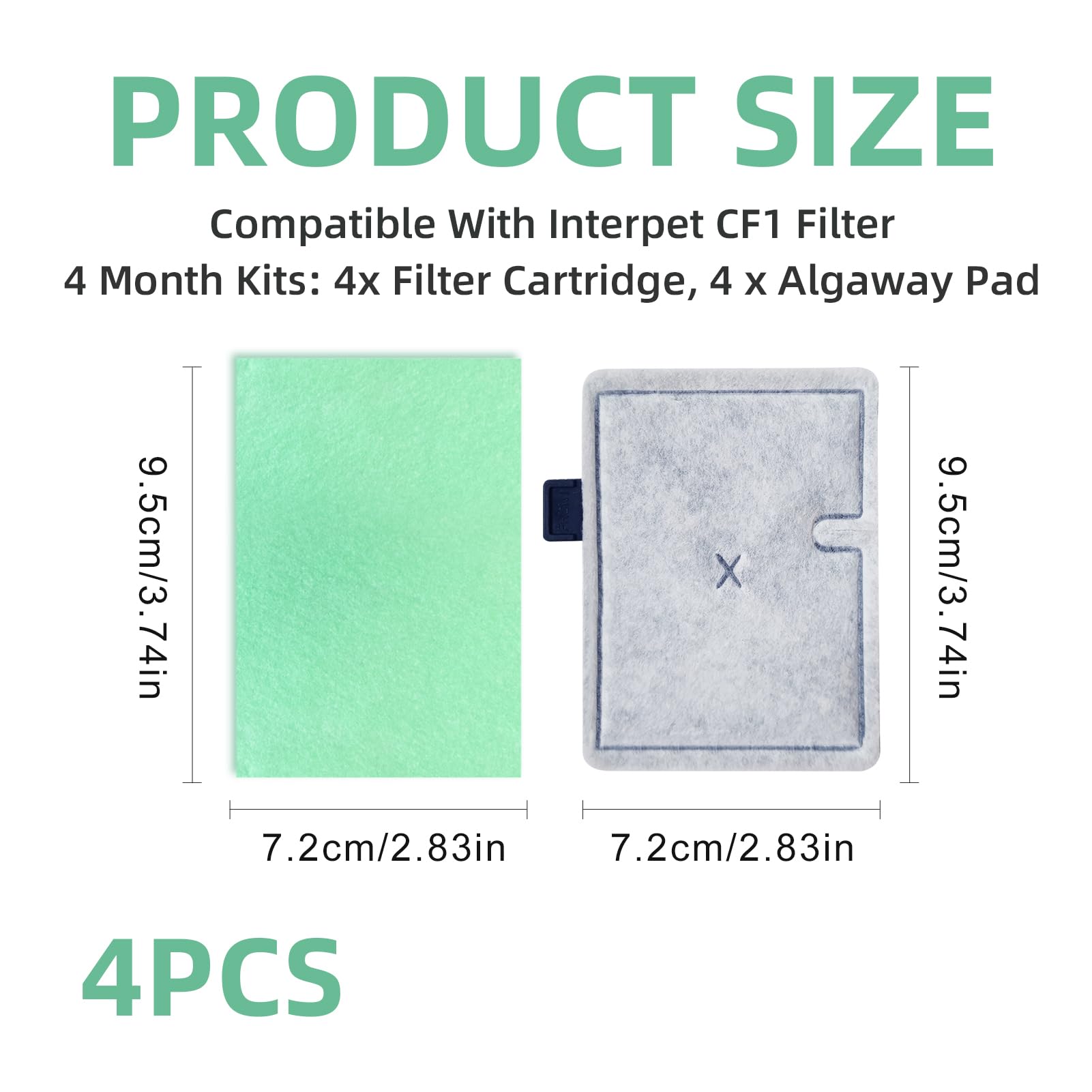 OddMart 8PCS CF1 Fish Tank Filter Cartridges - Image 2