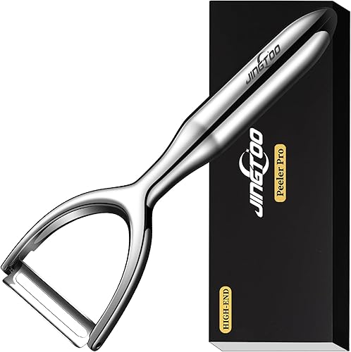 Miniatura 7 de Pelador de verduras de acero inoxidable, peladores de patatas prémium para cocina, pelador de frutas vegetales ultra afilado, pelador de zanahorias,