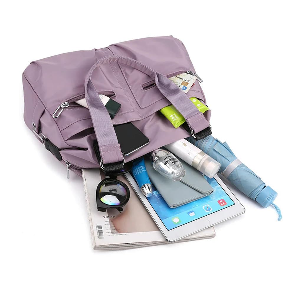 ZBDZSW Bolso de Mano, Bolso de Hombro para Mujer, de Nailon, Impermeable, de Gran Capacidad, Bolso Cruzado para Compras, Bolso de Mensajero para Mujer