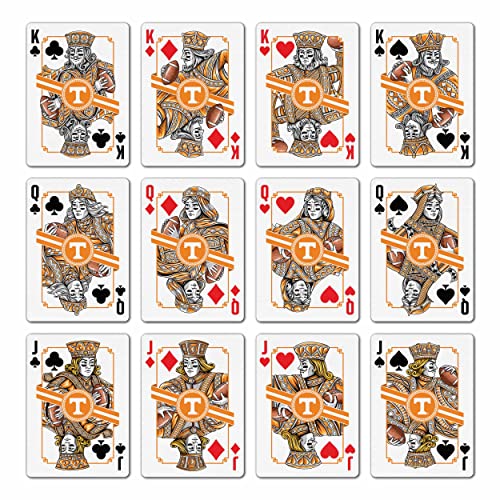 Image of YouTheFan NCAA Officially-Licensed Playing Cards - Original Artwork on All face Cards and Jokers - Team's Official Colors - Quality Linen Texture - Designed in The USA