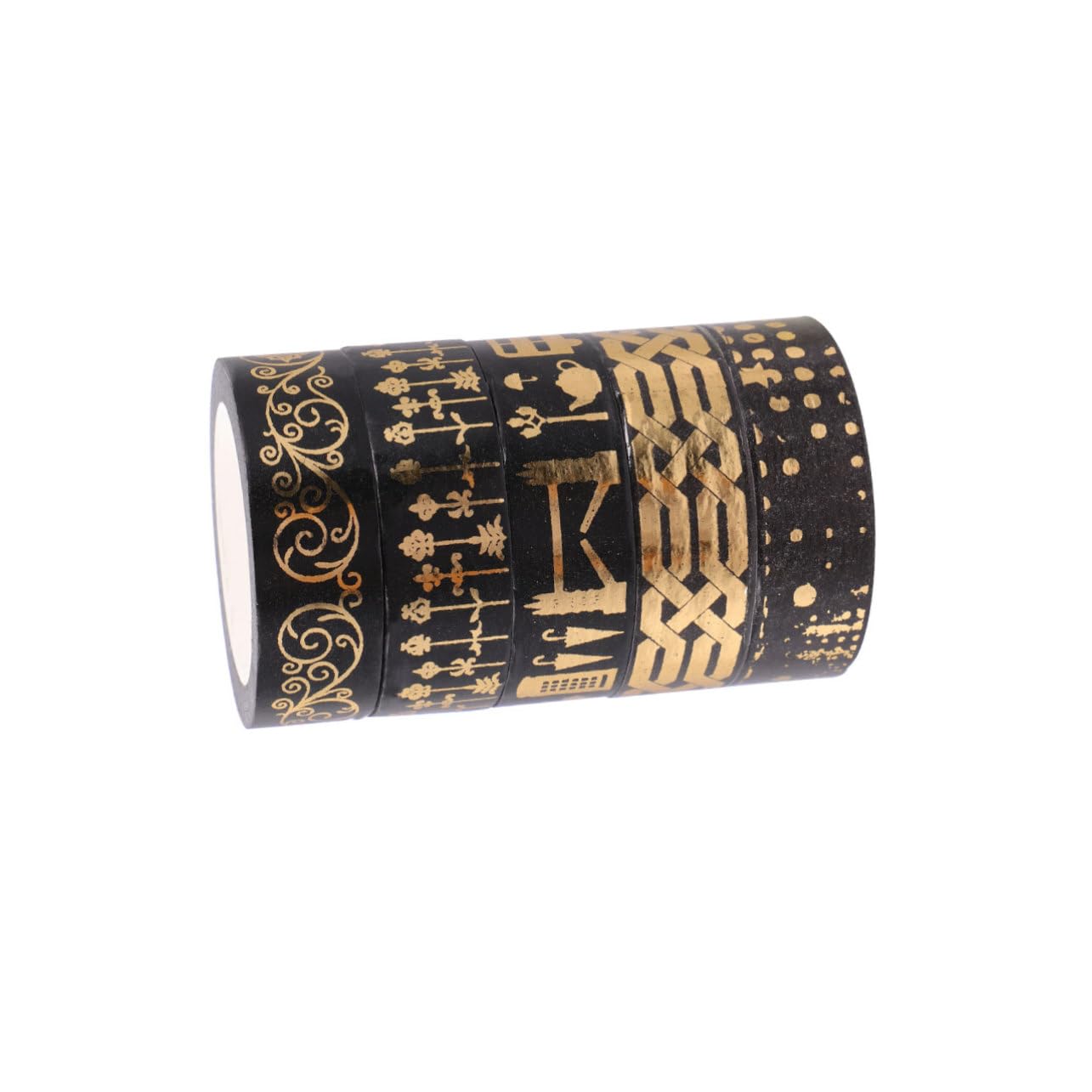 HOMSFOU 3 Sätze Diy Washi Tape Dekoratives Klebeband Für Scrapbooking Und Kreative Projekte Bunte Designs Für Planner Und Dekoration 5 Rollen * 3