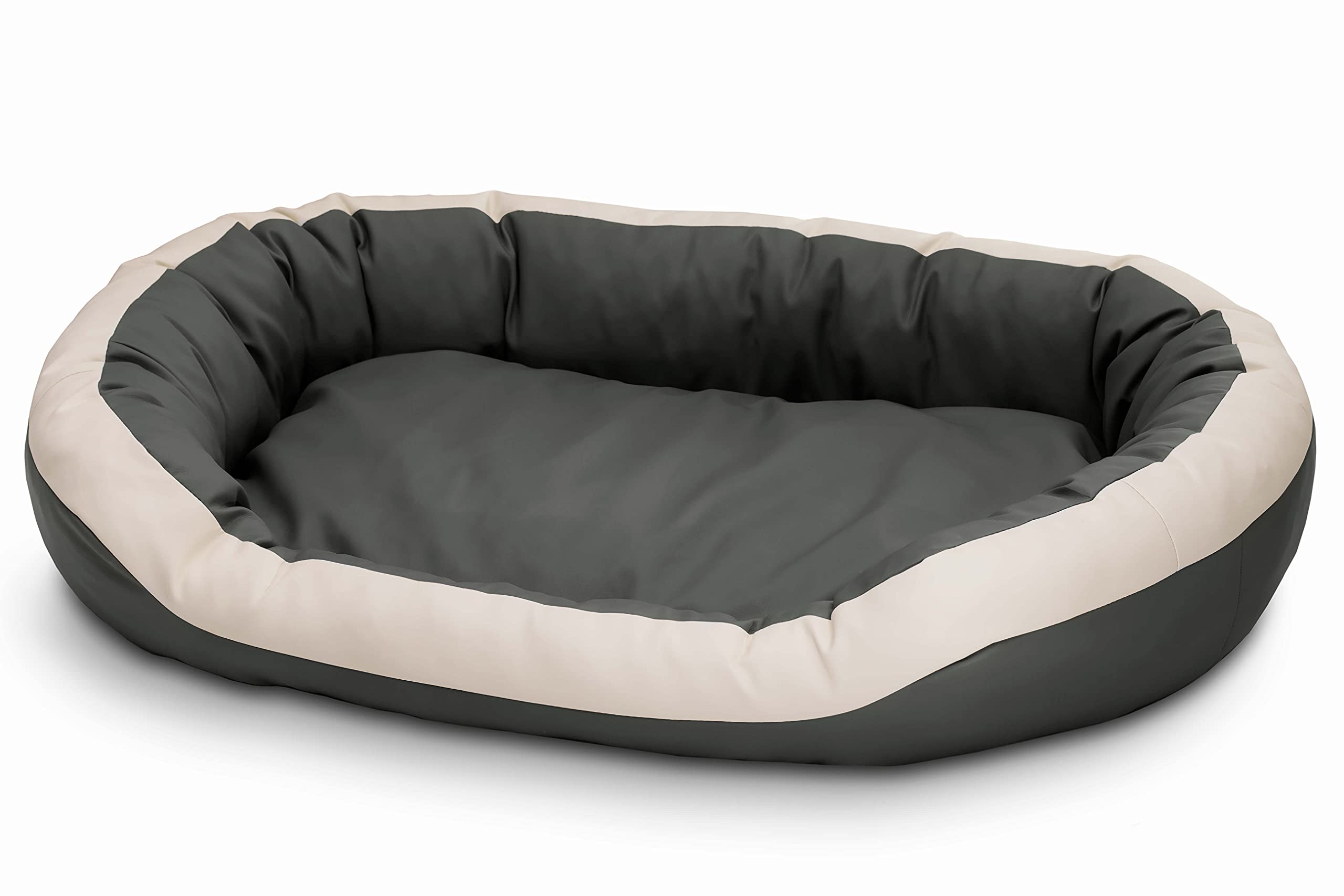 Cama para perros de cuero ecológico, suave para perros medianos y grandes, cama mullida para perros, sofá Luxus XL/XXL