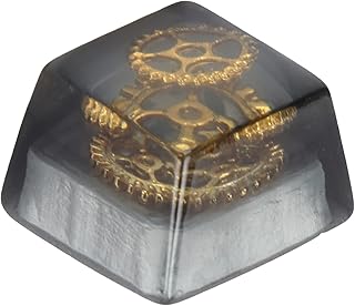 Kafuty-1 Resin Keycap,Custom Keycap,Gaming Keycap Cute Personality Keycap DIY Handmade Keycap for echanical Keyboard,for Game Players and Keyboard Enthusiasts (Gear)