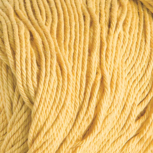 Image of Knit Picks Dishie Worsted Weight 100% Cotton Yarn Yellow - 100 g (Creme Brulee)