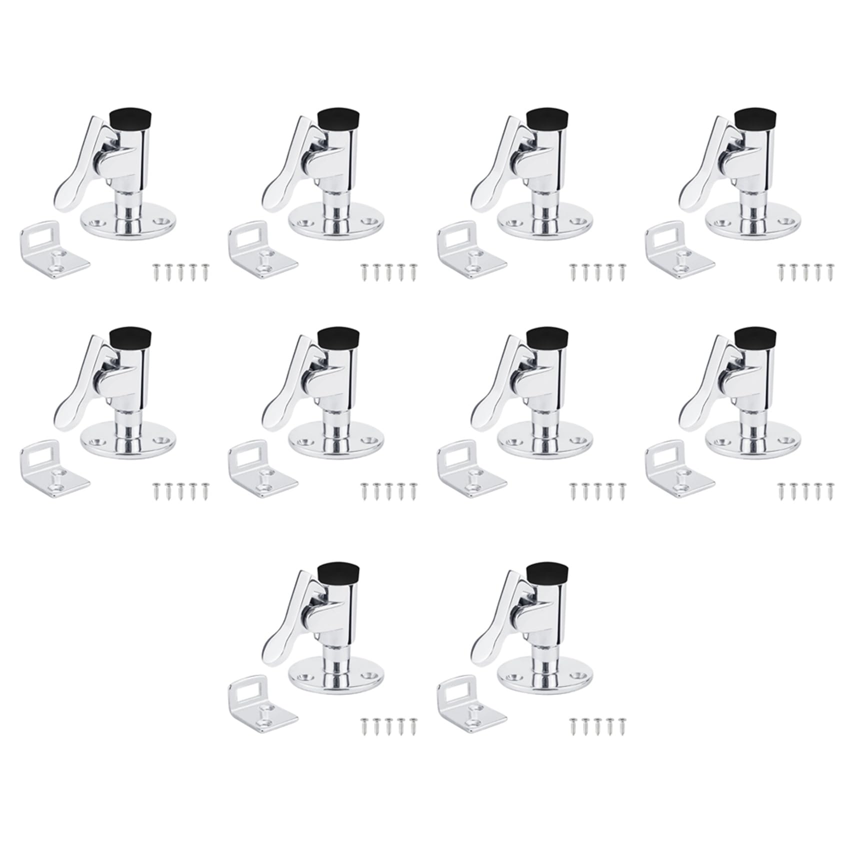 Jnchdghwa 10X Stainless Steel 316 Boat Door Stop Stopper Catch Door Holder Floor Knob Yacht RV Motorhome Spring