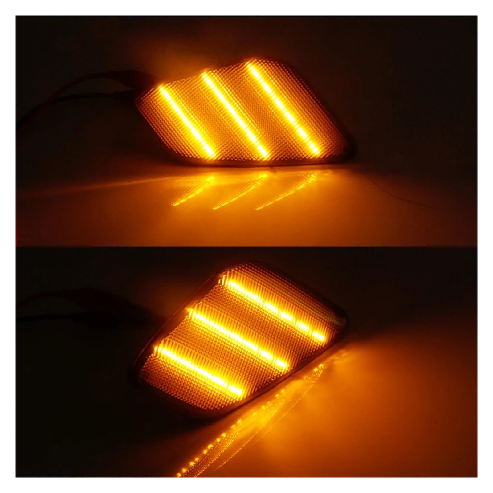 Clignotant Latéraux pour Jeep pour Wrangler TJ 1997-2006 Feu De Position Latéral À LED Clignotant Avant Ambre Lentille Transparente Et Fumée Clignotant De Voiture