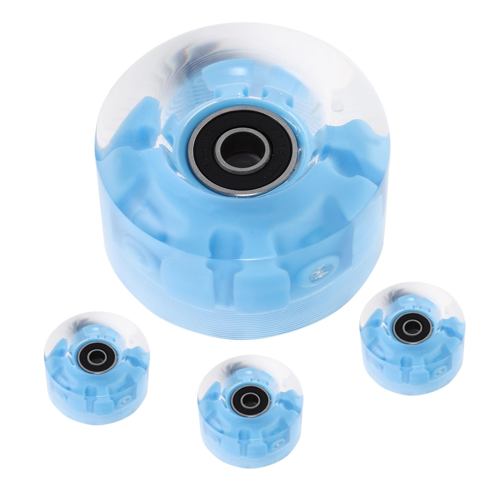 Patines Zapatillas Skate Tabla Skate patineta Tabla de Skate Ruedas de Skate Aire Suministro de Rueda Ruedas de Skate de Calle Rueda Luminosa de Patinaje PU Blue