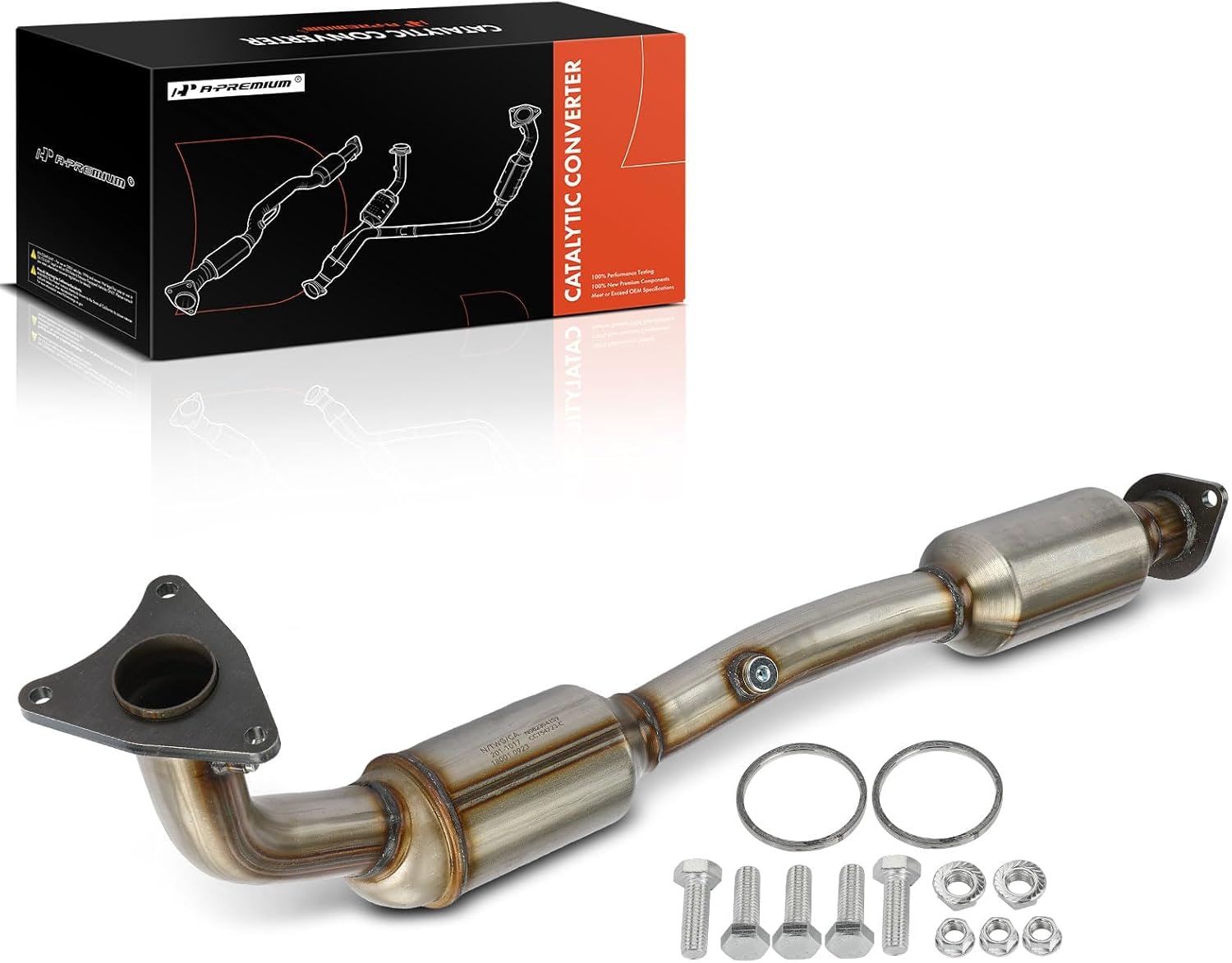 A-Premium Right Catalytic Converter Kit Direct-Fit Compatible with Toyota Tundra 2007-2019, Sequoia 2008-2019, 4.6L 5.7L, EPA Compliant, Replace# 174100S010