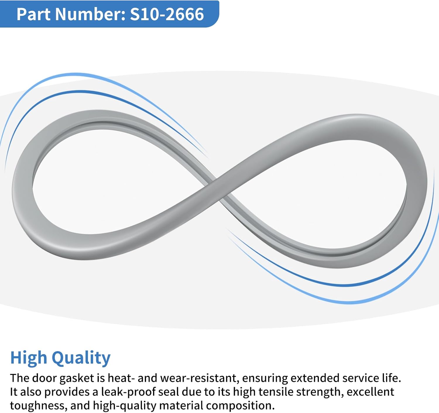 10-2666 S10-2666 Door Gasket Replacement Part for Market Forge Steam-It