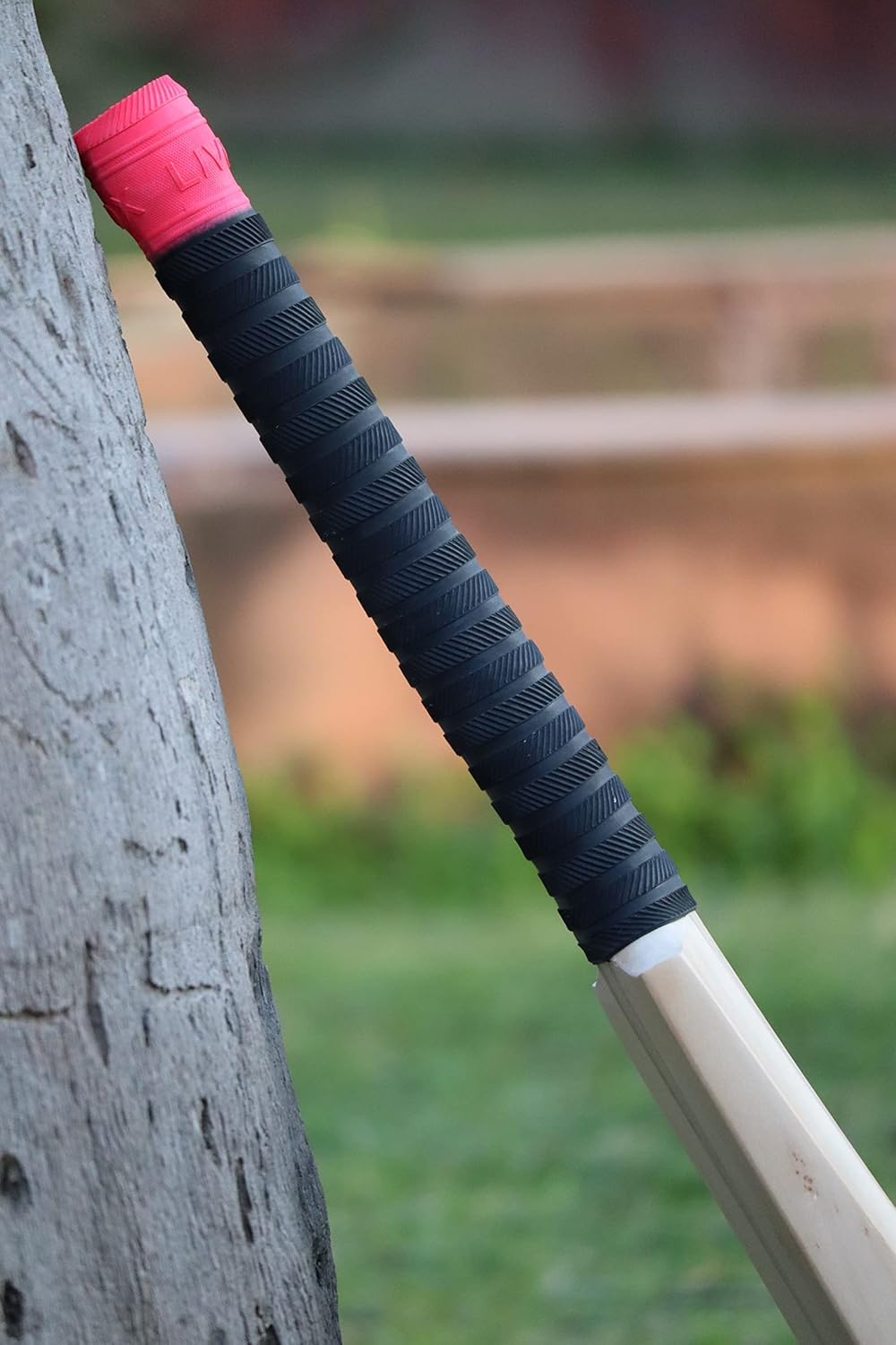 Sixteen Rubber Cricket Bat Handle Grips with Grip Replacement Cone (3 Bat Rubber Grips and 1 Wooden Cone, Multidesign 3) 3