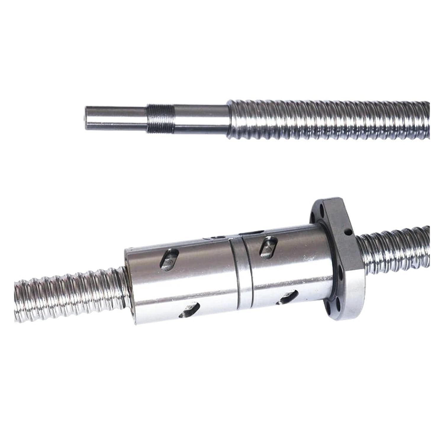 Linear Motion Ball Screw Machine Parts C5 Ball Screw DFU3210 End Machined CNC Parts Nut Housing BK BF Mode Use for 3D Printer(250mm)