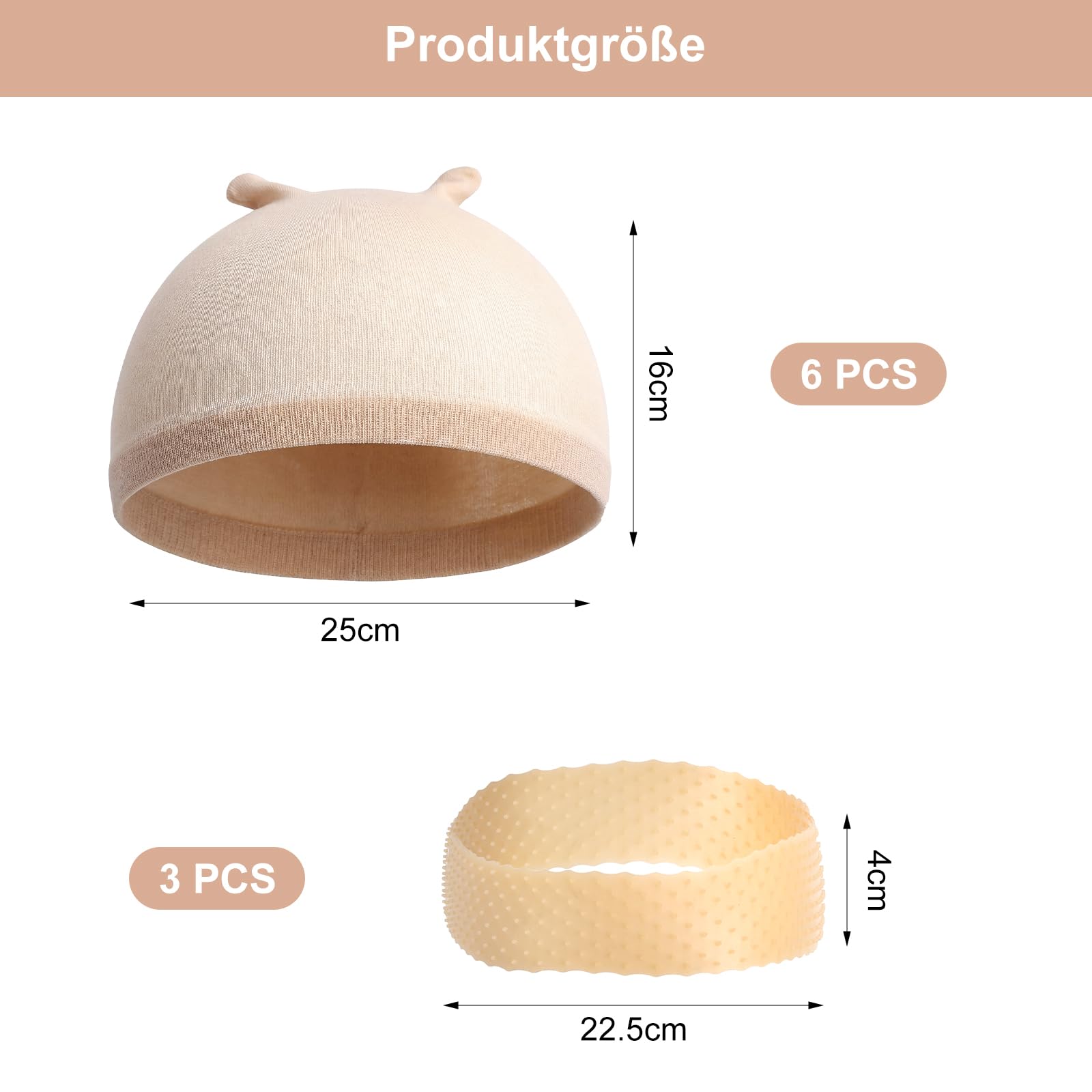 6 sztuk czepków do peruki i silikonowych opasek pod perukę, regulowane, antypoślizgowe czepki pod perukę, pasek na uchwyt, siatka na włosy, elastyczna, oddychająca, ultra cienka peruka dla