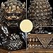 Foo Dogs Statues - Resin Chinese Fu Temple Lions - Chinese Guardian Lion Best Housewarming Congratulatory Gift Ward Off Evil Energy