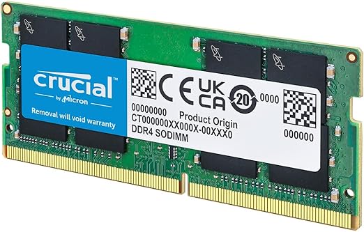Crucial 8GB DDR4 RAM, 2400MHz (PC4-19200) SODIMM 260-Pin Laptop Memory, Energy-Efficient DRAM Upgrade - CT8G4SFS824A