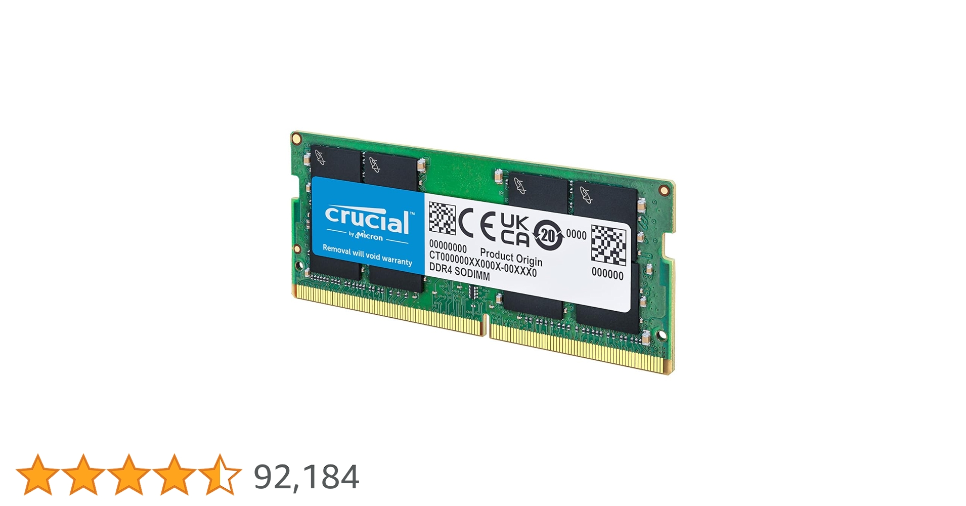 Crucial RAM 8GB DDR4 3200MHz CL22 (or 2933MHz or 2666MHz) Laptop Memory CT8G4SFRA32A Crucial RAM 8GB DDR4 3200MHz CL22 (or 2933MHz or 2666MHz) Laptop Memory CT8G4SFRA32A