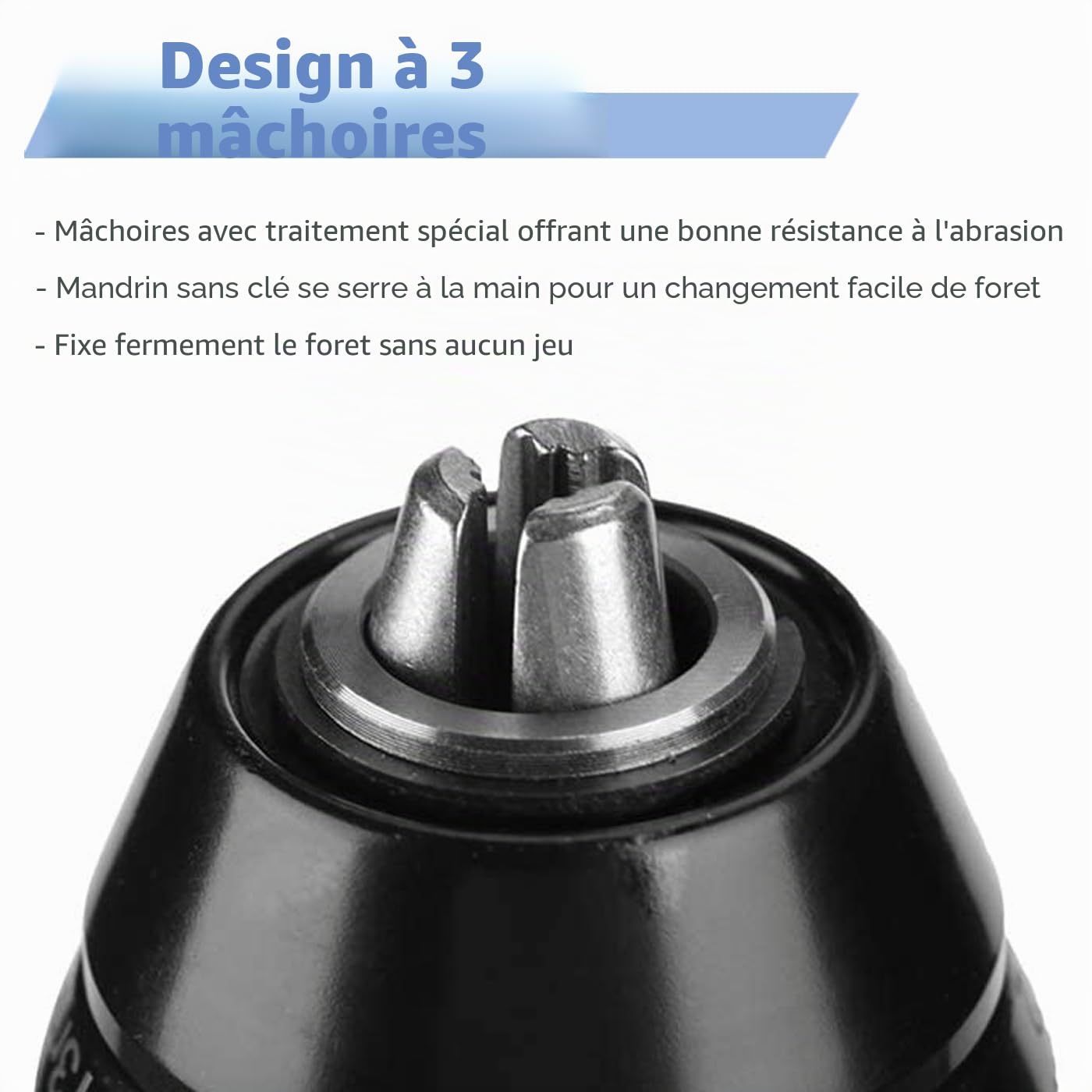 Mesee Adaptateur Mandrin Perçage SDS 2-13mm Sans Clé 1/2-20UNF Pour Perceuse à Percussion Avec Support SDS Plus à Changement Rapide
