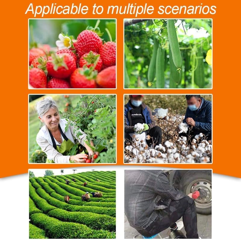 Mini Garden Carts Work Seats, Adjustable Height Garden Stool with Storage Shelf, Heavy-Duty High-Carbon Steel Cart, 360 Degree Swivel Seat, for Field Work Planting(B)