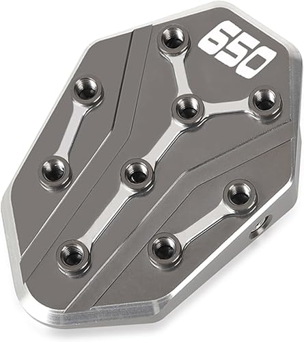 Miniatura 10 de CNC aluminio Motorcycle for Kawasaki VERSYS 650 2010-2022 Kickstand Side Stand Enlarge Extension (Color  Gray VERSYS)