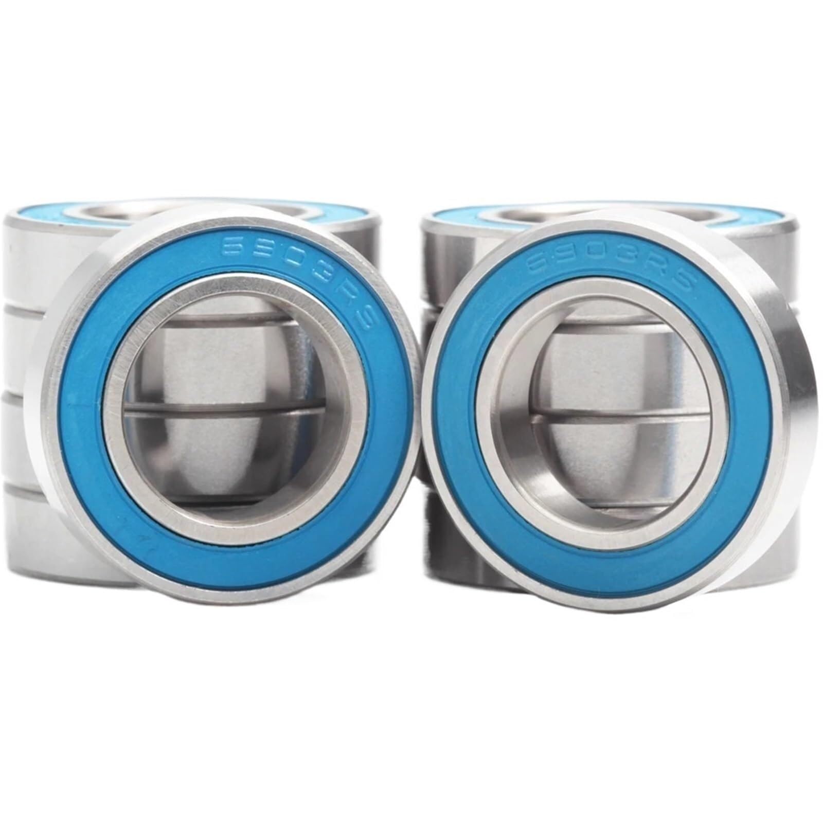 Aspectos, Rodamientos 6903RS Azul Sellado 17x30x7Mm, ABEC-3 6903 2RS ​​Piezas de rodamiento bolas eje for Hobby RC Car Truck 10 piezas