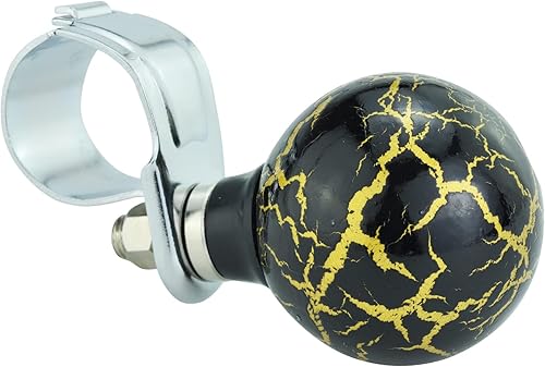 Miniatura 6 de Pomo de volante para coche, mango giratorio suicida para la mayoría de vehículos de transmisión manual (negro)