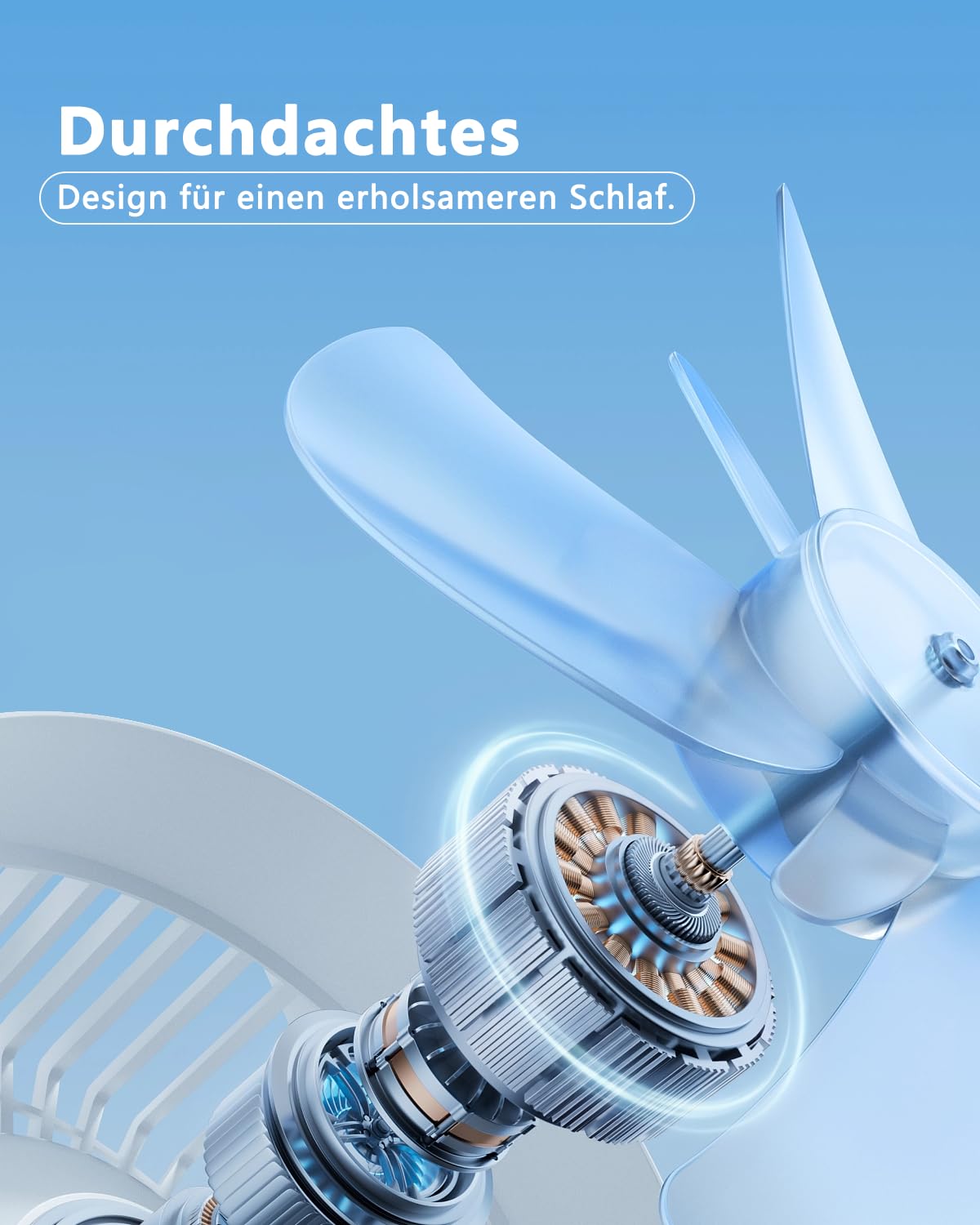 Homefire Deckenventilator mit Beleuchtung und Fernbedienung - Dimmbar LED | Deckenleuchte mit Ventilator Lampe Decke Leise Modern Deckenlampe 5 Flügeln Licht für Schlafzimmer Wohnzimmer