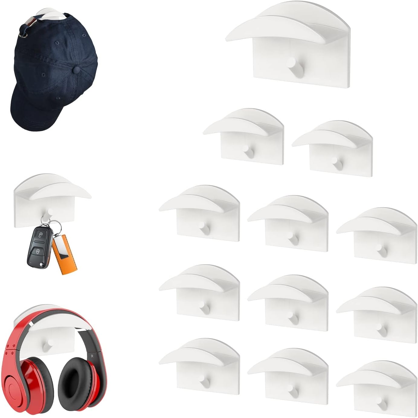 10 Pièces Crochets De Chapeaux Support Mural | Leroy Merlin