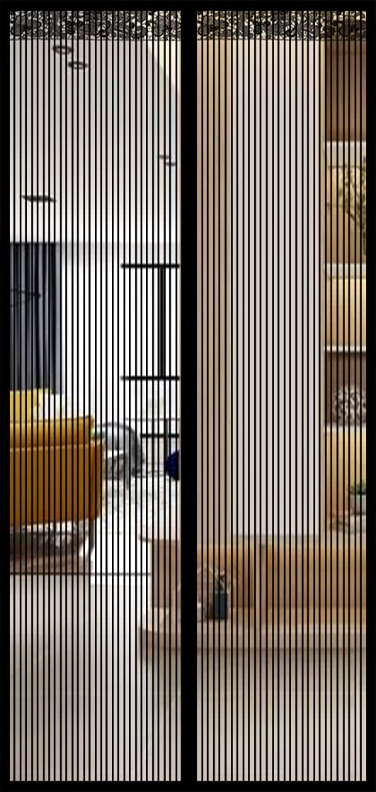 Moustiquaire pour porte de balcon et terrasse format XXL noir discret