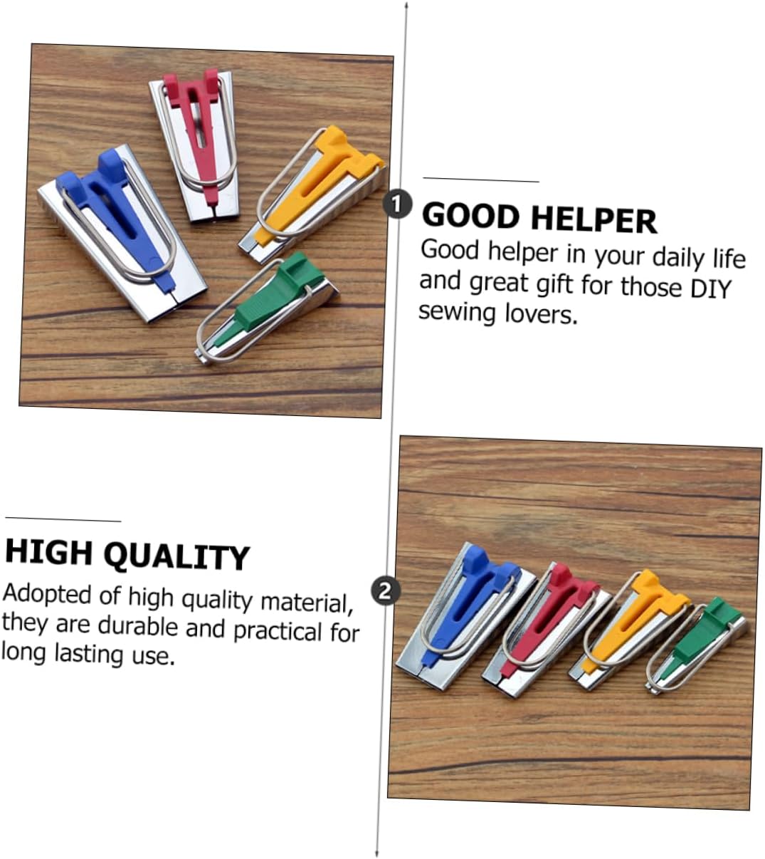 OSALADI Beginner Kit Bias Tape Makers Multi-Purpose Sewing Quilting Tools for Fabric Canvas